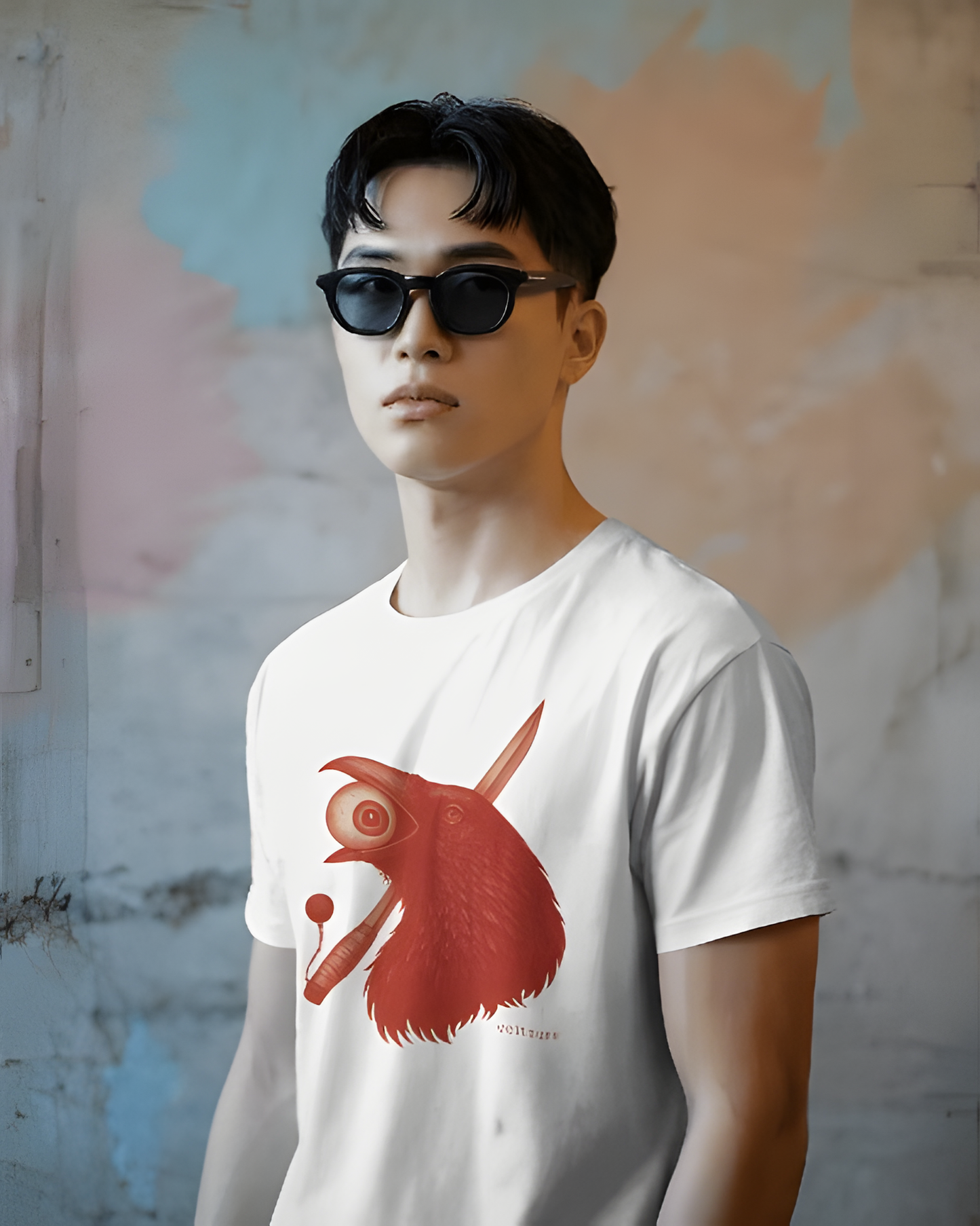 VELTSUNE Men Cotton Printed Aesthetic Oversized T-shirt for Men